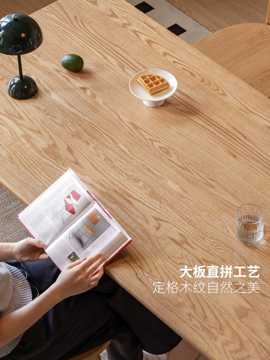 实木餐桌现代简约饭桌小户型橡木桌椅热销餐厅家具办公桌
